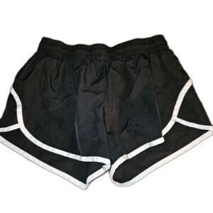 Danskin Junior Womens Black Athletic Shorts M (8–10) | Sporty Gym Workout Shorts